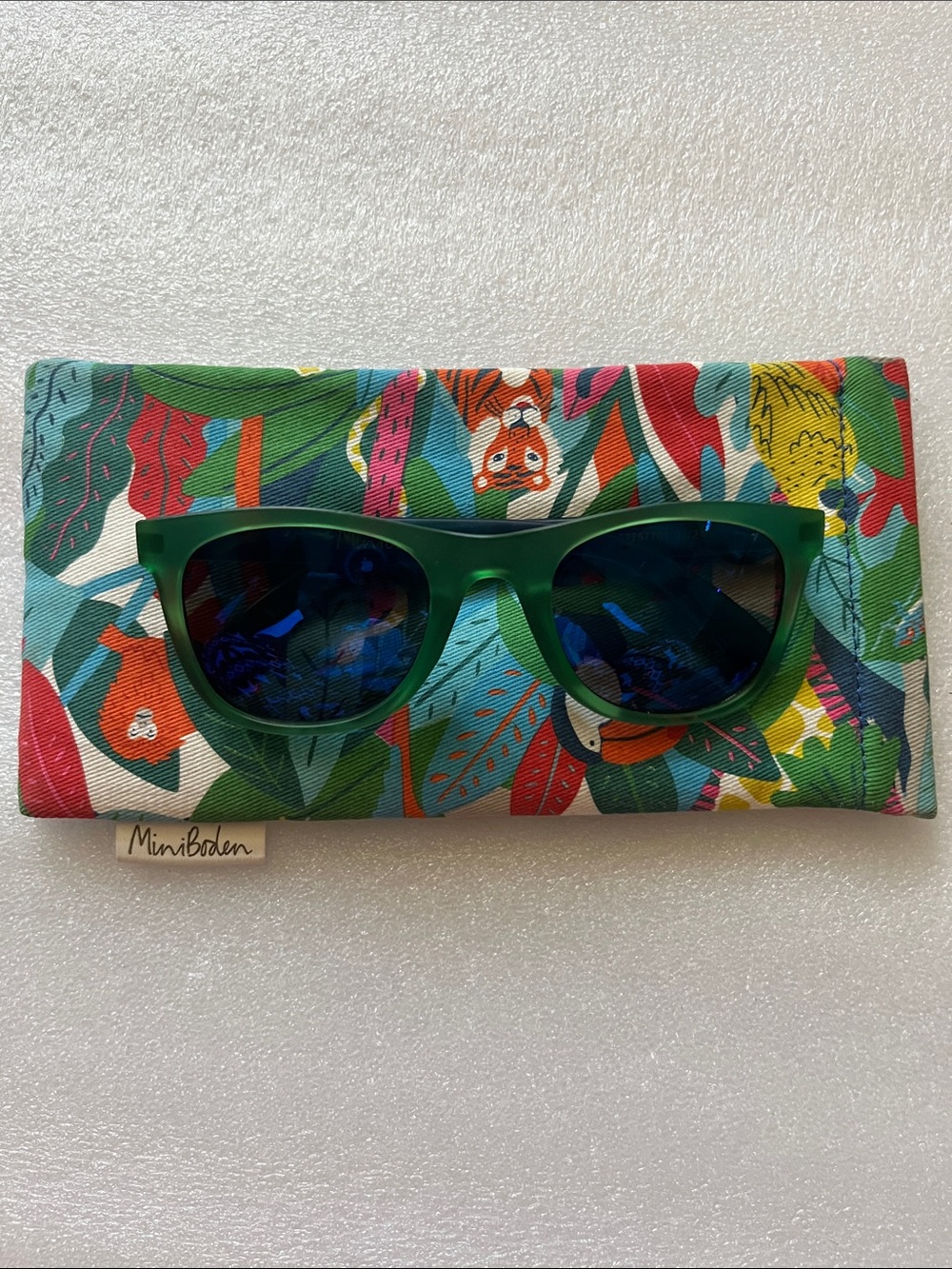 Mini Boden Bright Blue Kids Sunglasses Arm